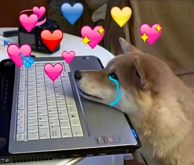 dog broken heart Meme Template
